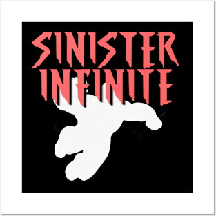 SINISTER INFINITE Male (White Silhouette) Posters and Art